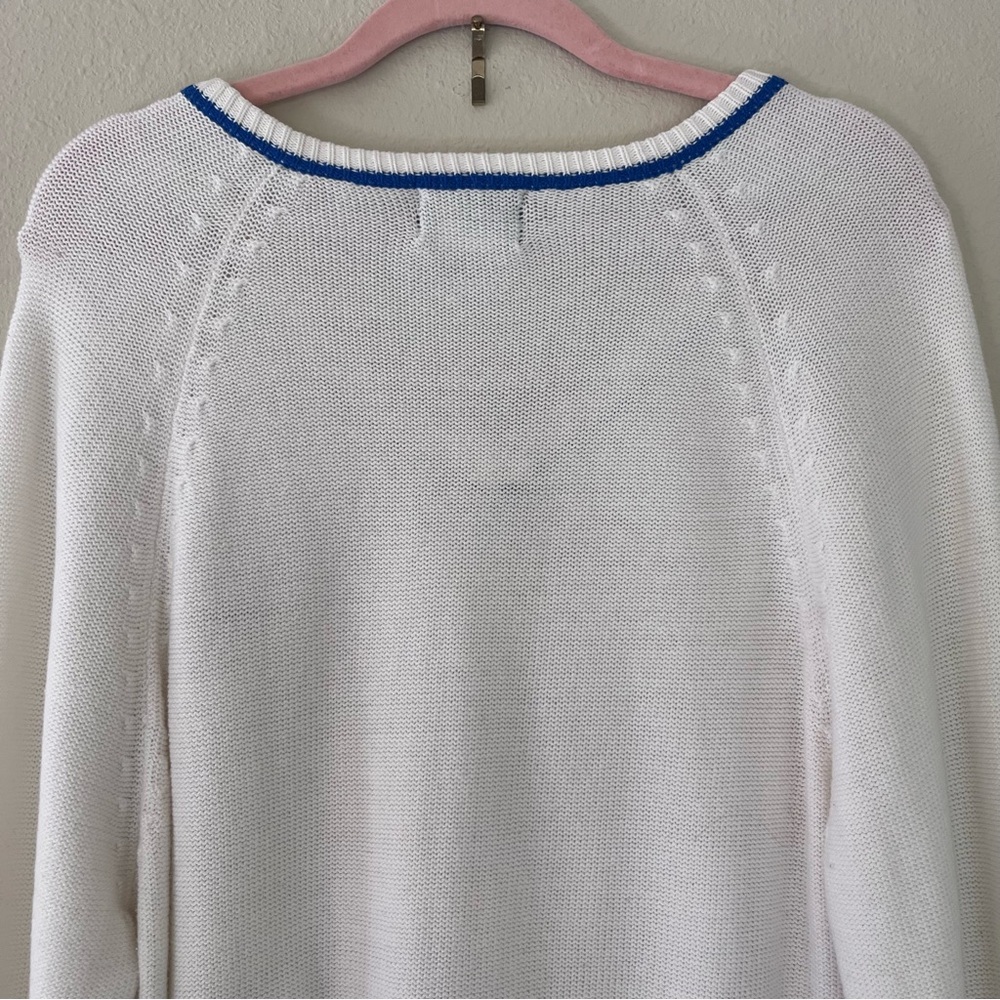 Nike Vintage Tennis Sweater Blue Label Large Golf Sports Leisure 80s Old Money - Picture 8 of 11